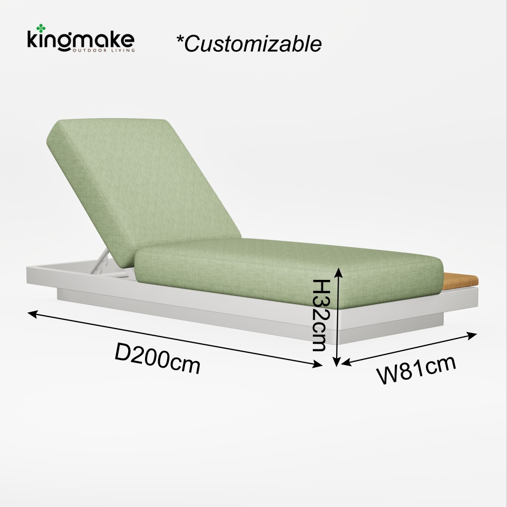 modern aluminum vintis collecton sun lounger