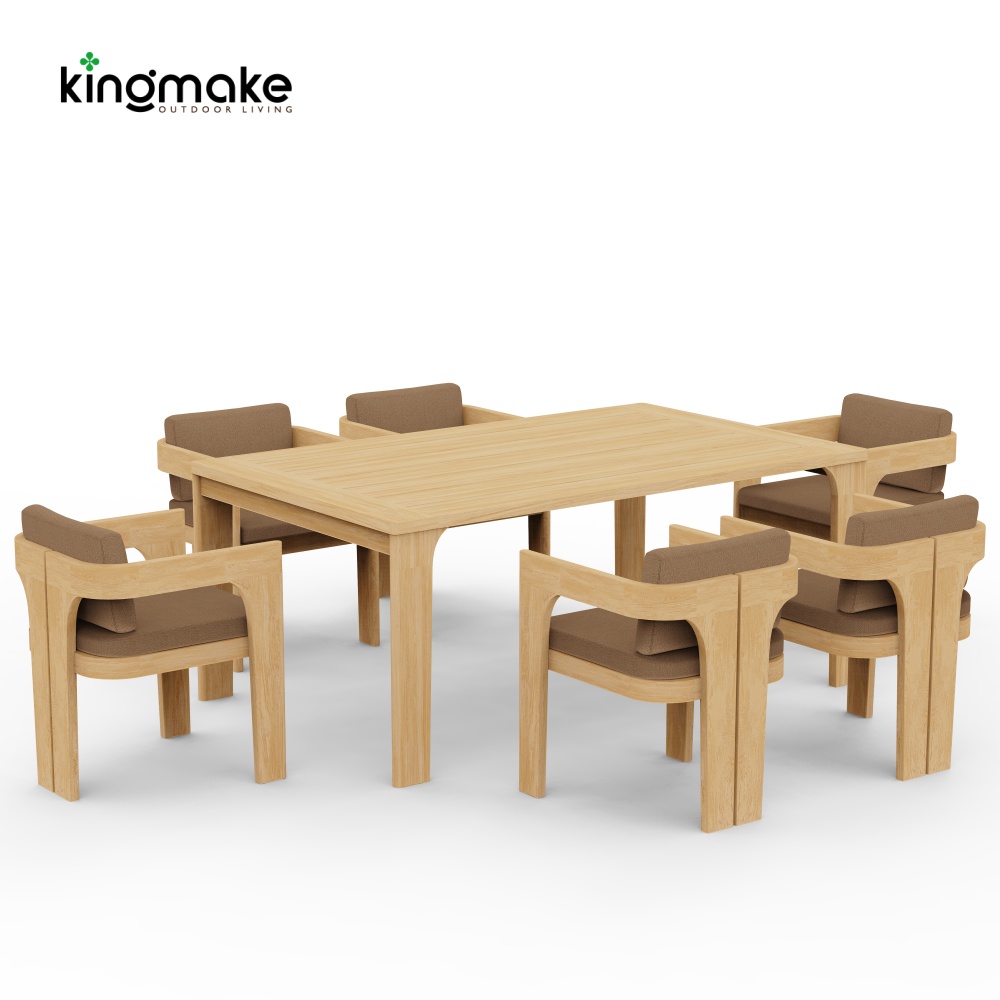 luxury teak malta collection dining set 
