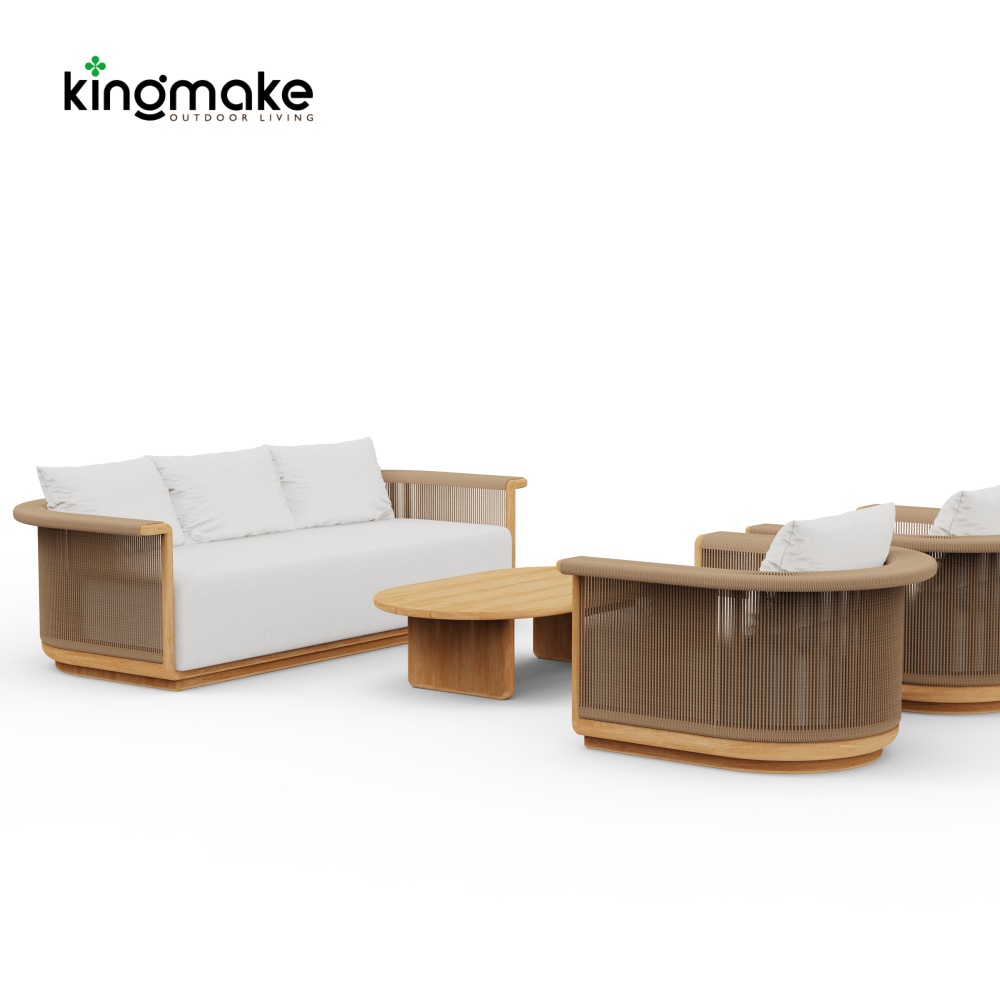 premium teak woven cala collection sofa 