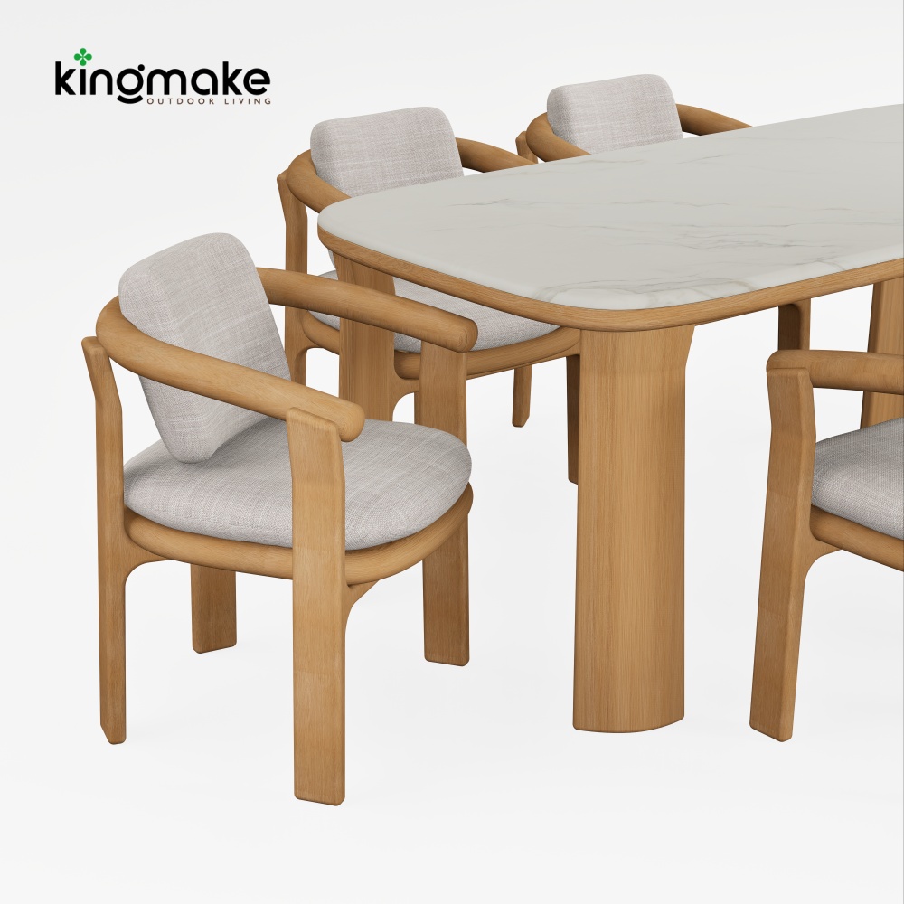 Luxury Teak Outdoor Dining Set KMD18042