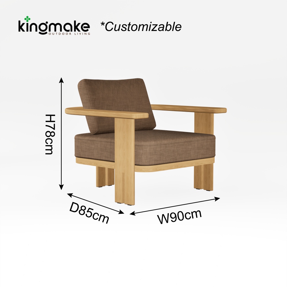 kinglife colletion luxury teak sofa set