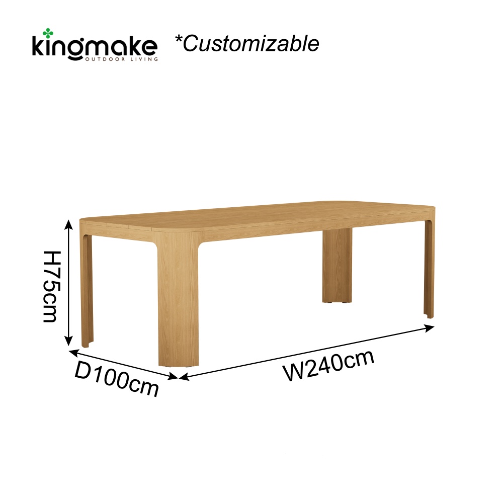 kinglife colletion luxury teak dining set
