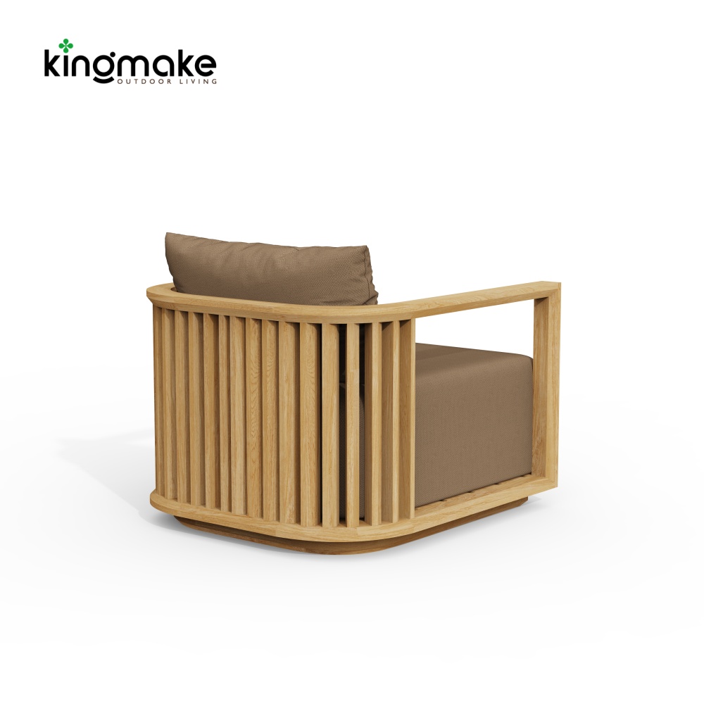 maui colletion high-end teak single sofa 