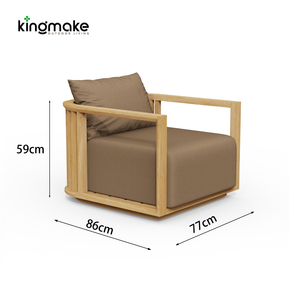 high-end teak maui colletion sofa