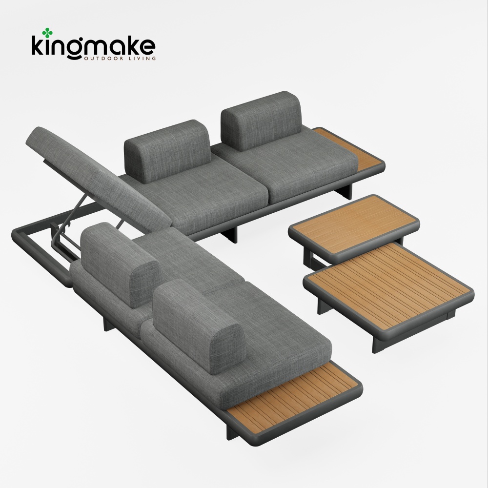 Modern L-Shape Outdoor Sofa KM18043