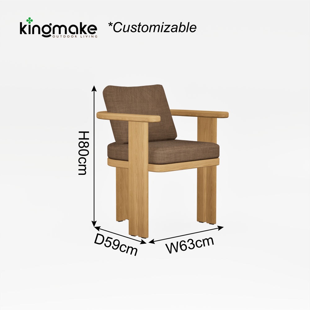 kinglife colletion luxury teak dining set