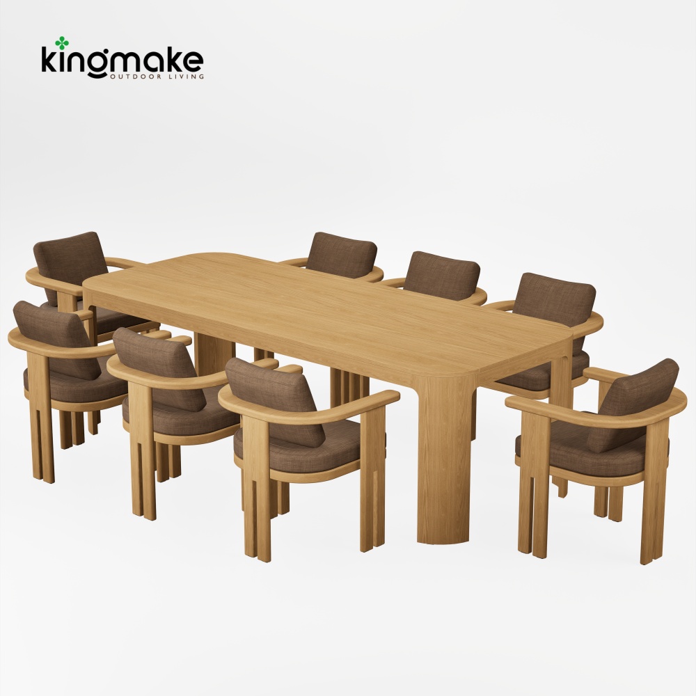 kinglife colletion luxury teak dining set