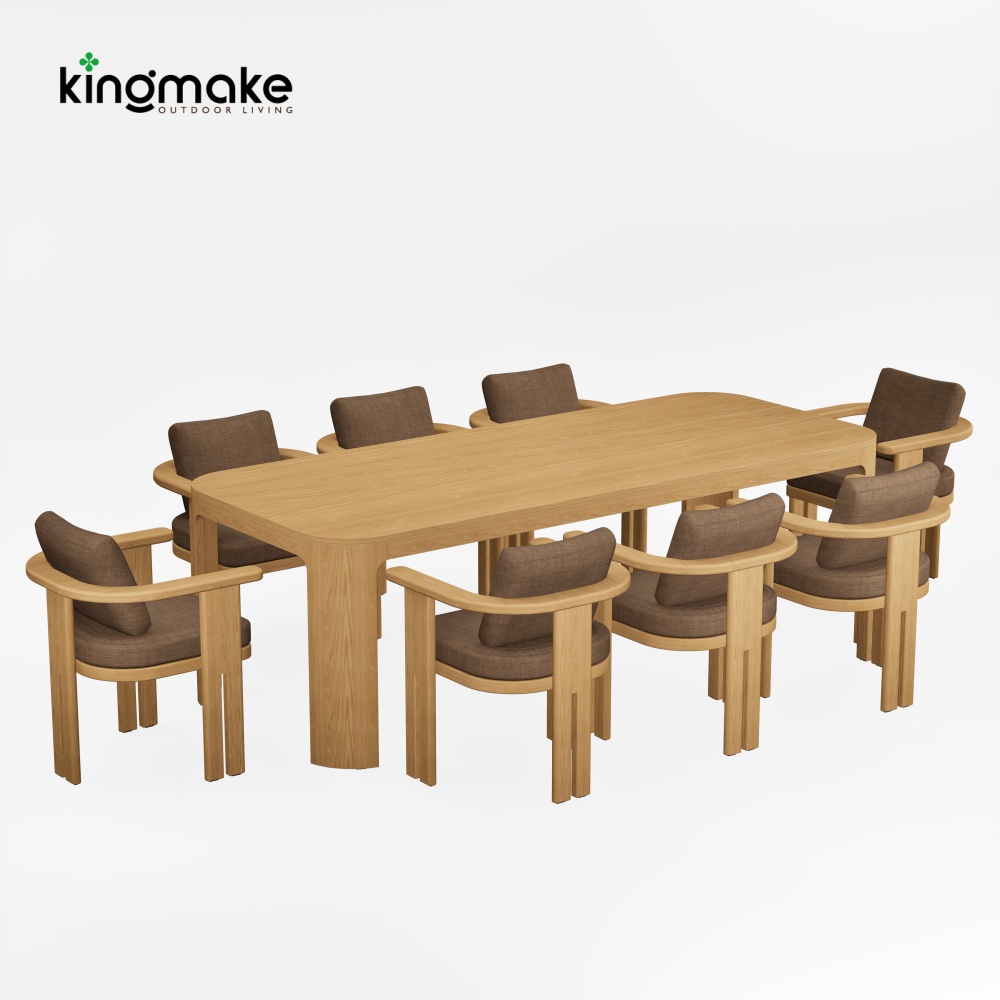 kinglife colletion luxury teak dining set
