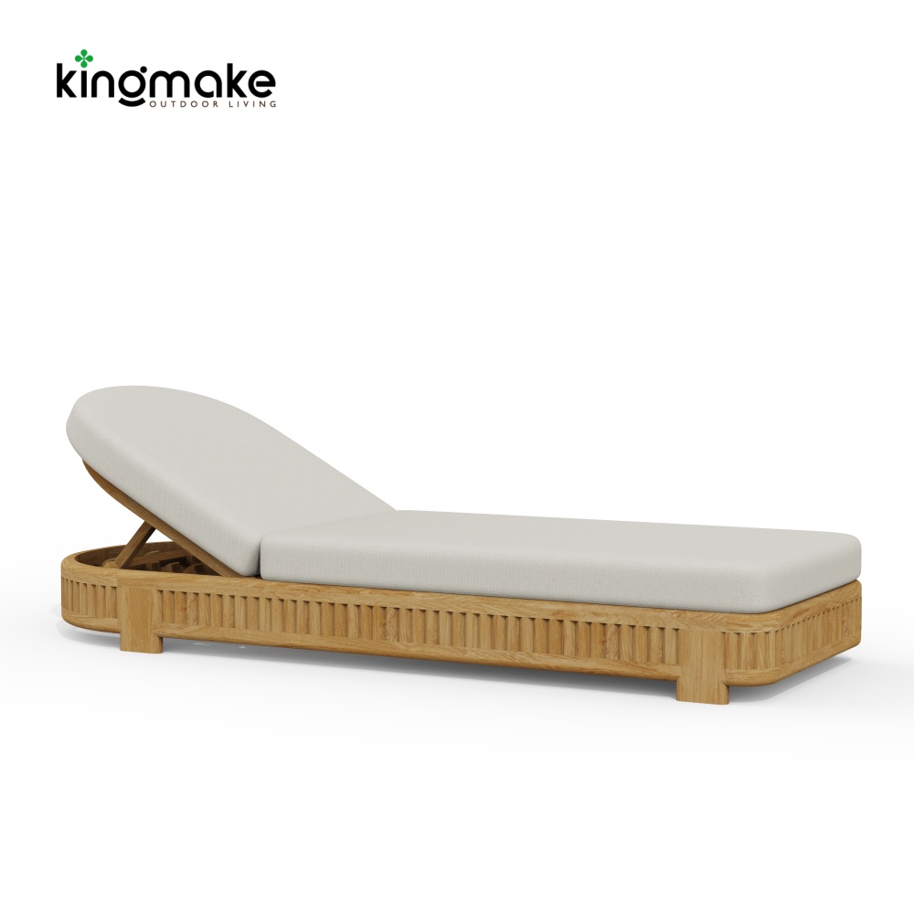 luxury teak amalfi collection sun lounger