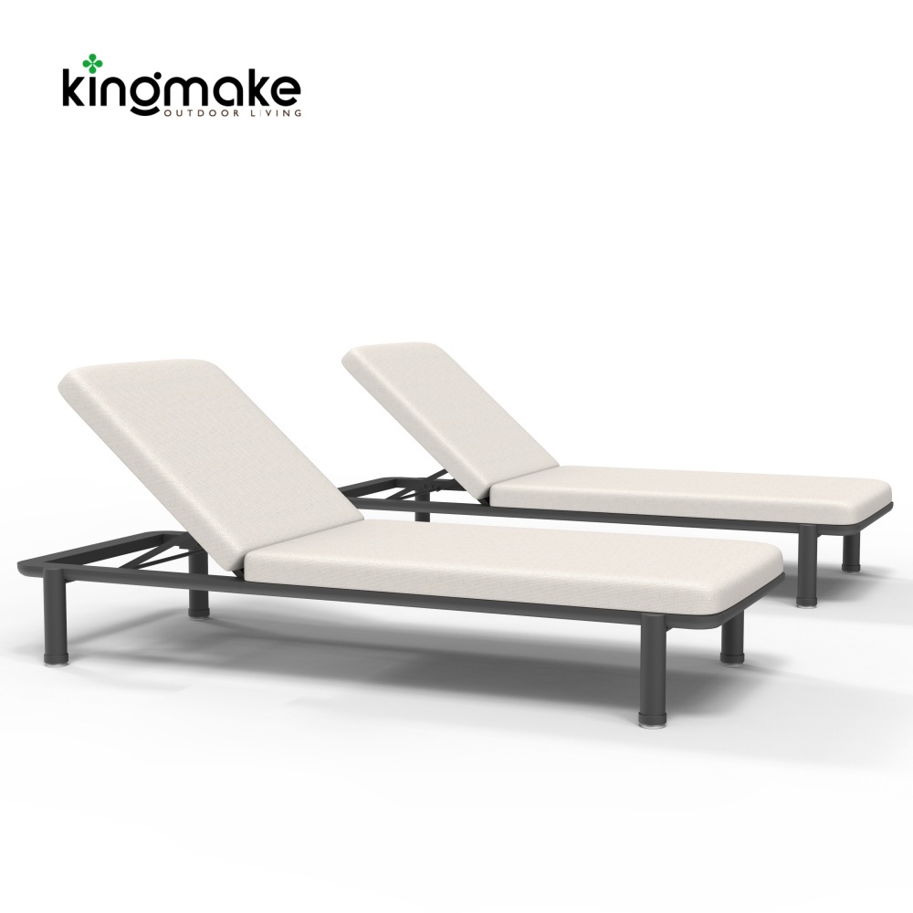 Aluminum KD Design Sun Lounger For Poolside