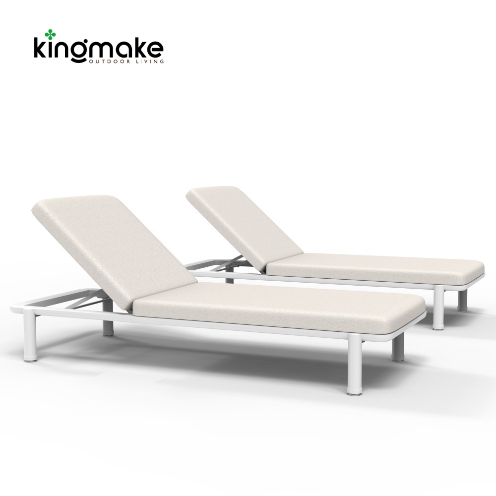 Aluminum KD Design Sun Lounger For Poolside