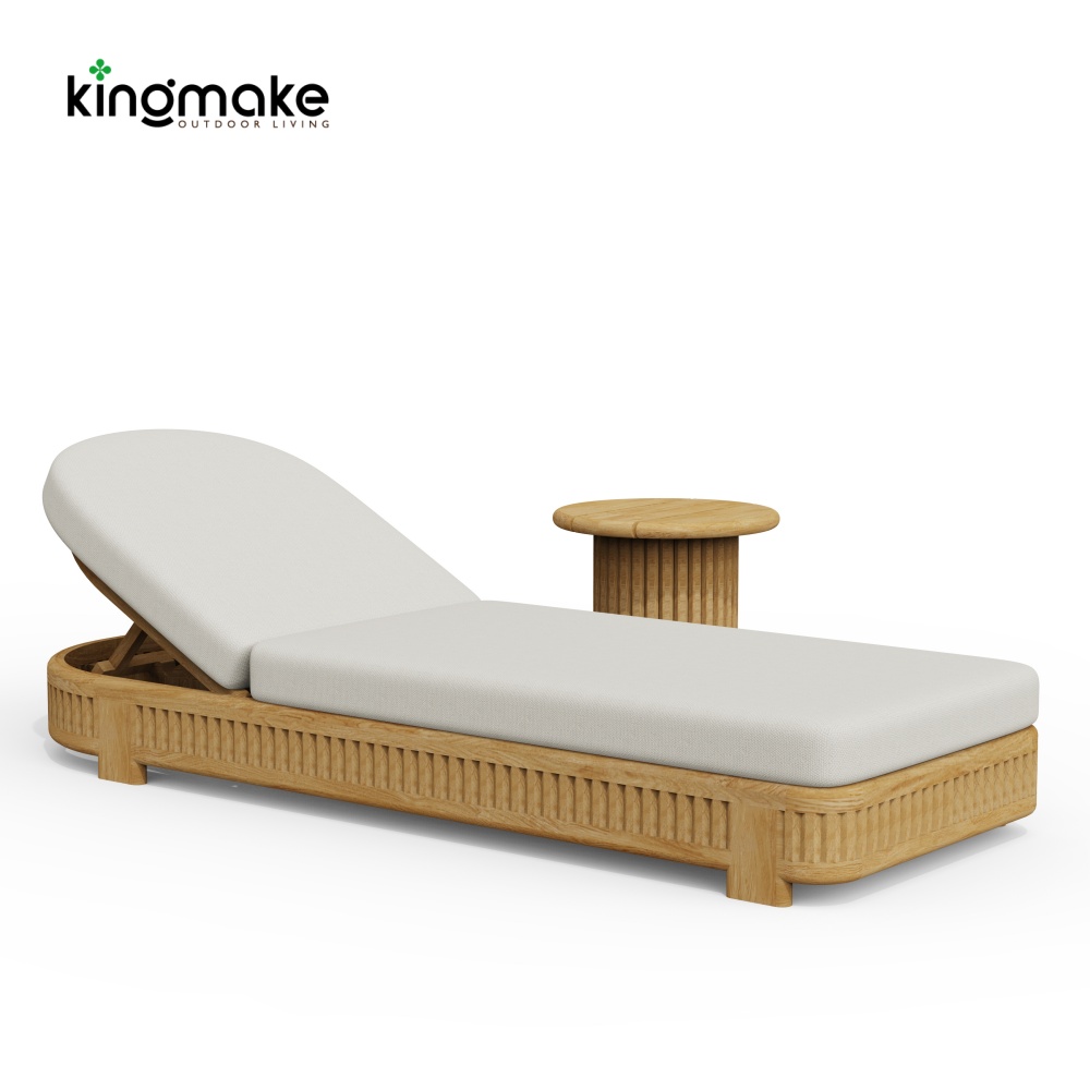 luxury teak amalfi collection sun lounger