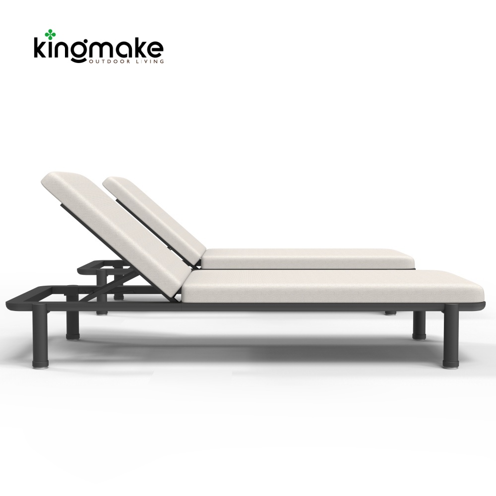 Aluminum KD Design Sun Lounger For Poolside