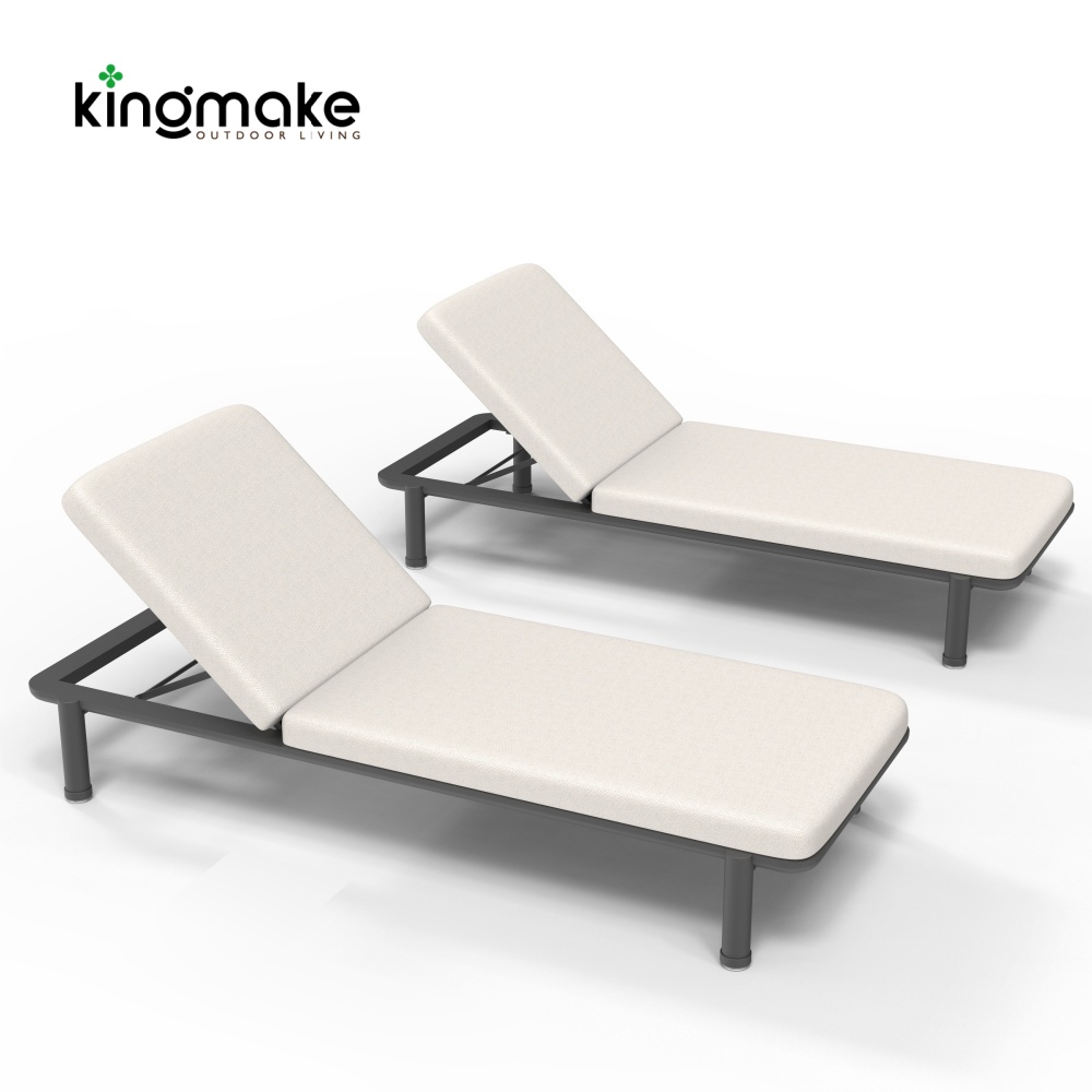 Aluminum KD Design Sun Lounger For Poolside