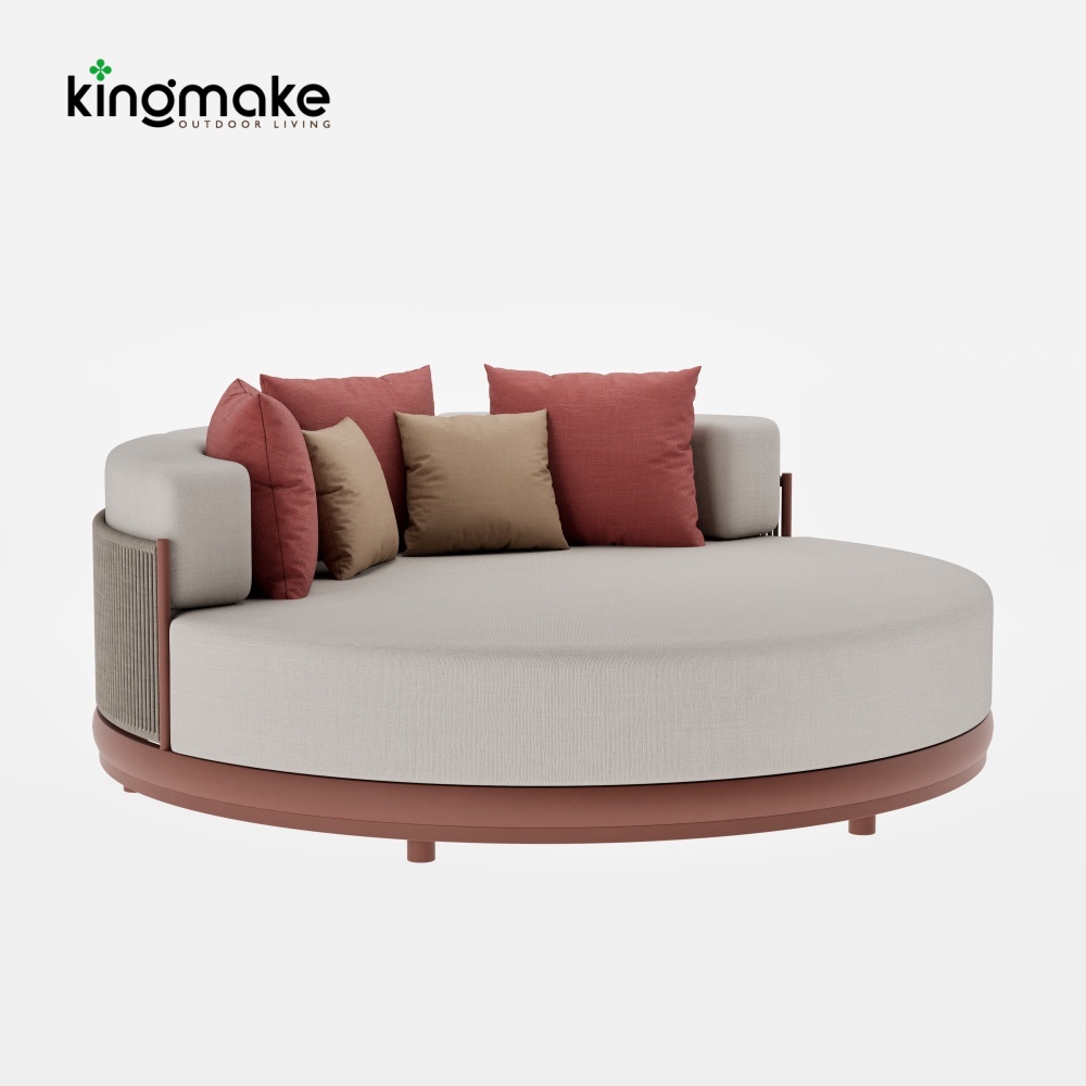 Luxury  Vita Corner Collection Round Outdoor Daybed 