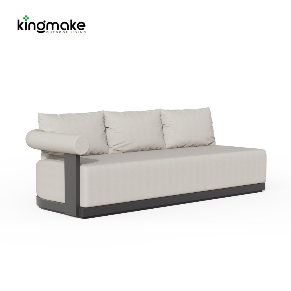 Modern Aluminum L-Shape Outdoor Sectional Sofa – Mali Collection