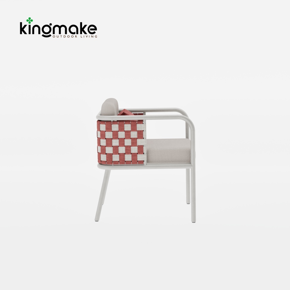 Nex Collection Aluminum Weave Outdoor Dining Chair