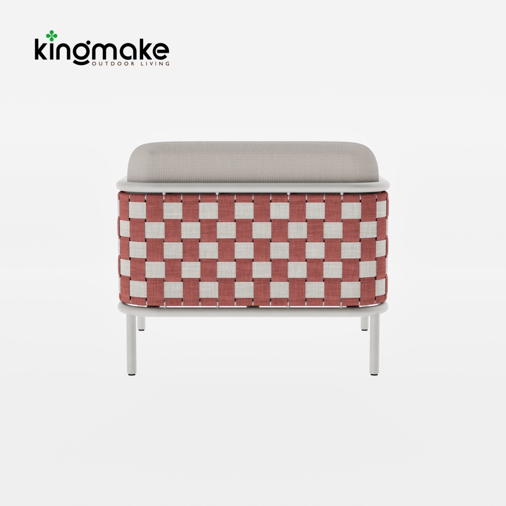 Nex Collection Aluminum Weave Single Sofa 