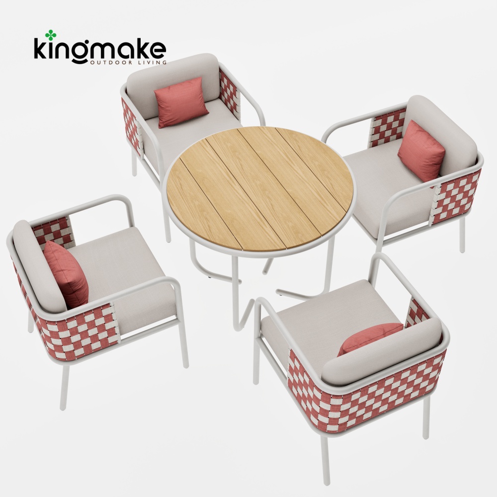 Nex Collection Aluminum Weave Outdoor Dining Set