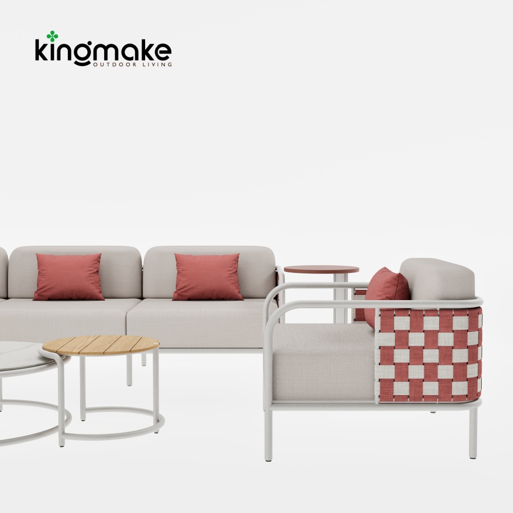 Nex Collection Aluminum Weave Outdoor Sofa Set