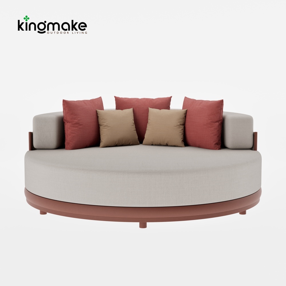 Luxury  Vita Corner Collection Round Outdoor Daybed 