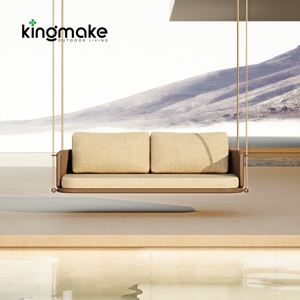 Modern Aluminum Woven Outdoor Swing Chair KMD18010