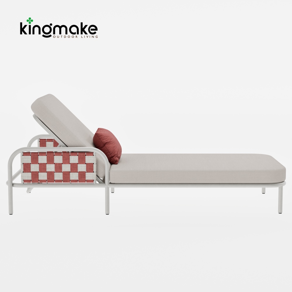 Nex Collection Aluminum Weave Sun Lounger