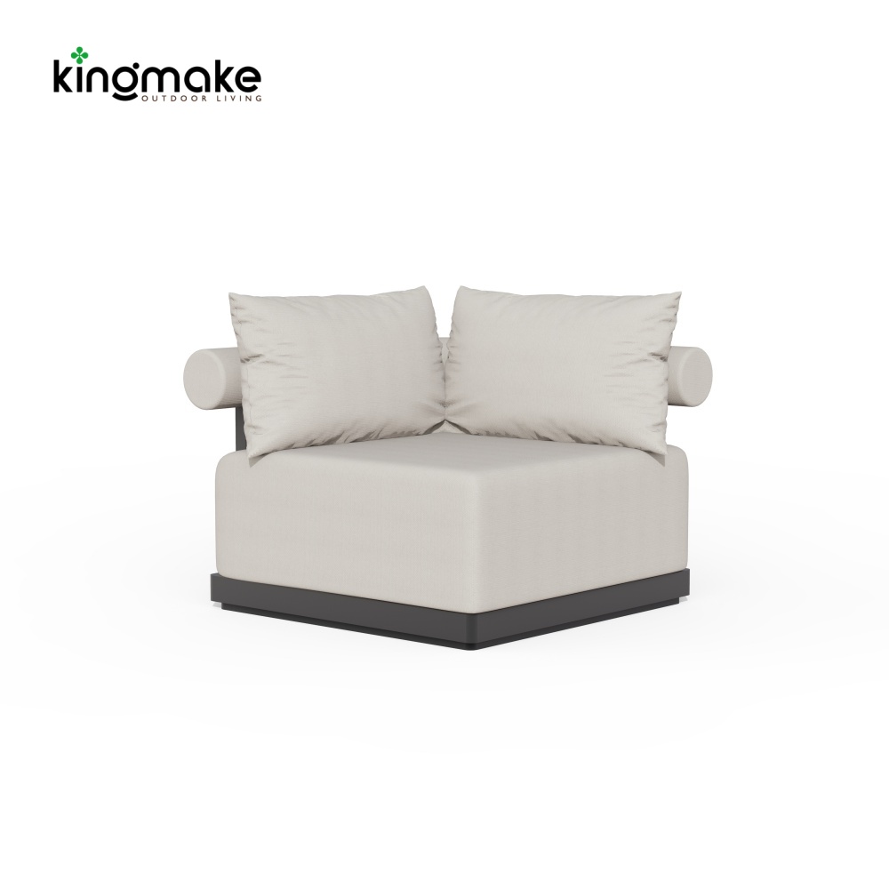 Modern Aluminum L-Shape Outdoor Sectional Sofa – Mali Collection
