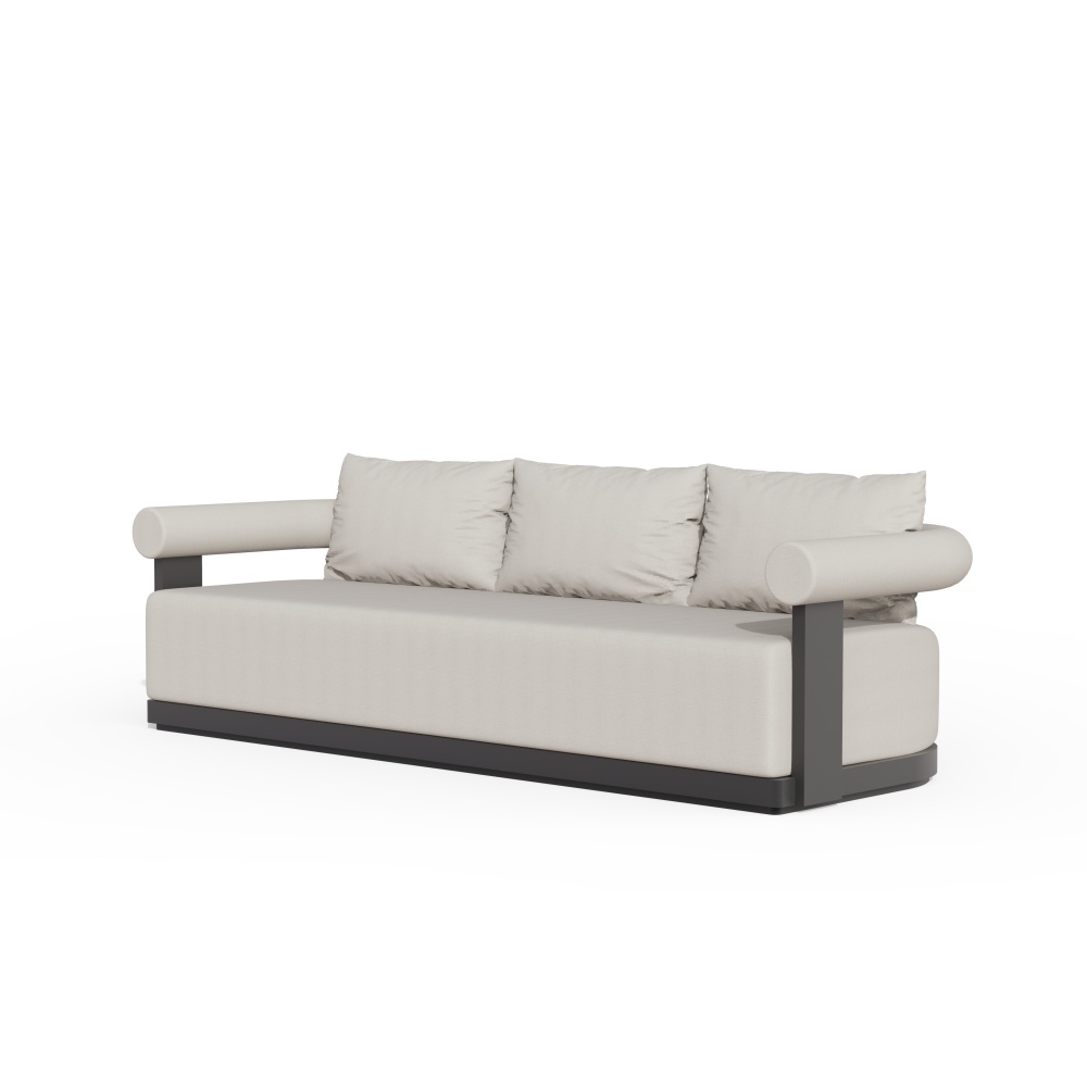 Modern Aluminum Three-Seater Outdoor Sofa – Mali Collection