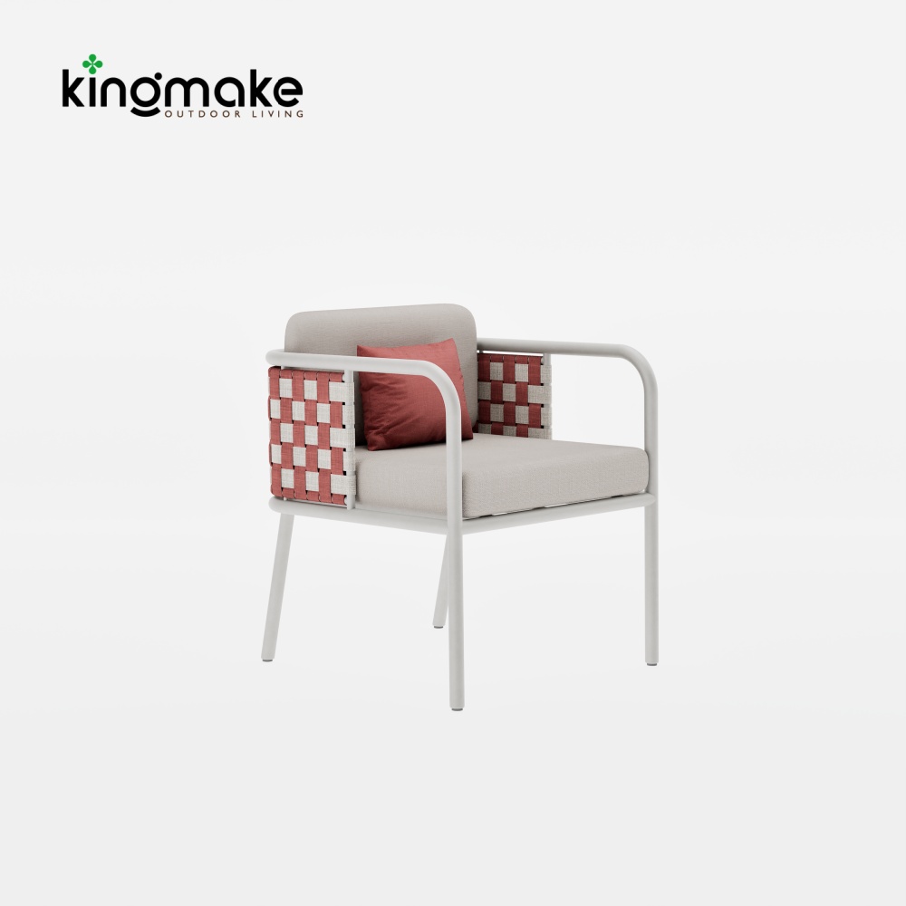 Nex Collection Aluminum Weave Outdoor Dining Chair