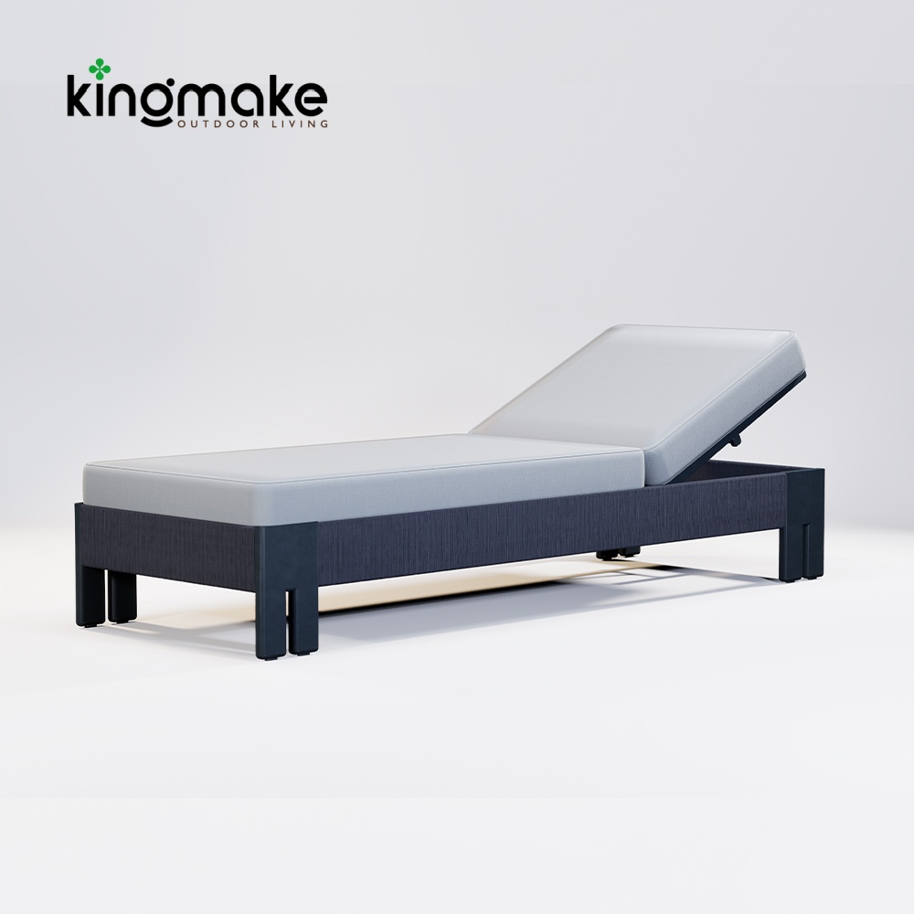 Aluminum Rope Woven Sun Lounger KMD18001