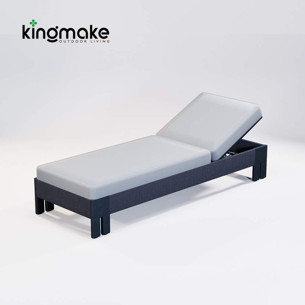 Aluminum Rope Woven Sun Lounger KMD18001