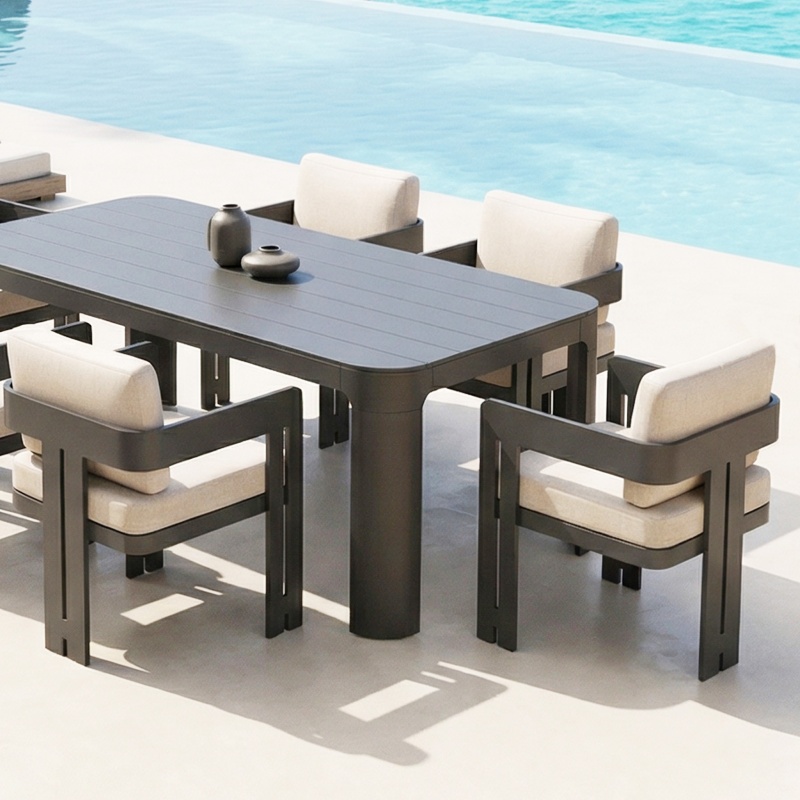 Modern Aluminum Neo Collection Outdoor Dining Set KMD18026