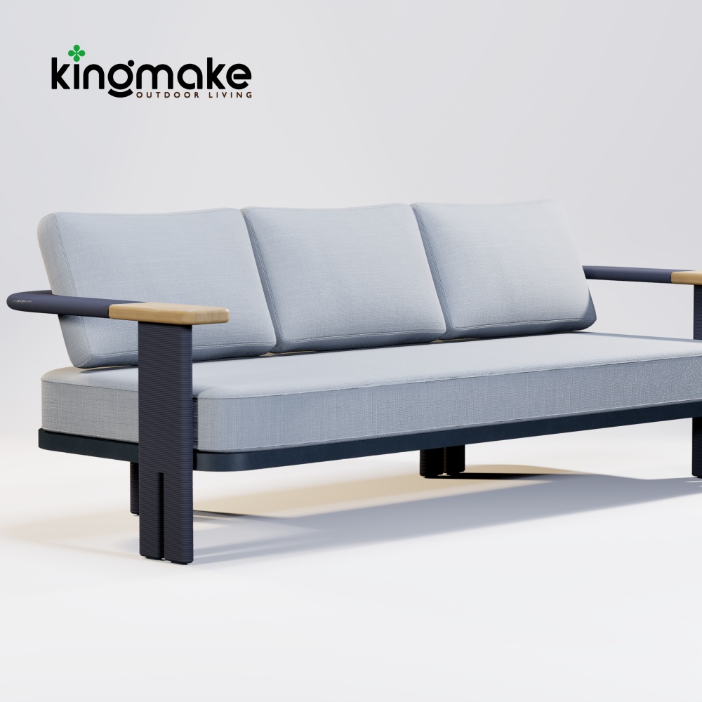 Aluminum Rope Woven Outdoor Sofa KMD18001