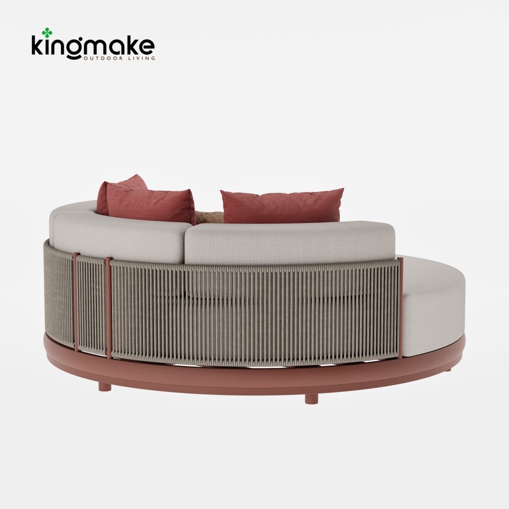 Luxury  Vita Corner Collection Round Outdoor Daybed 