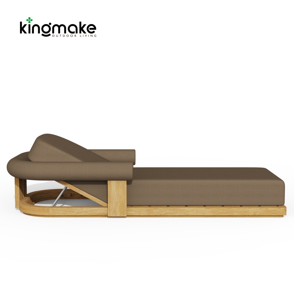 Modern Teak Wood Outdoor Sun Lounger – Mali Collection