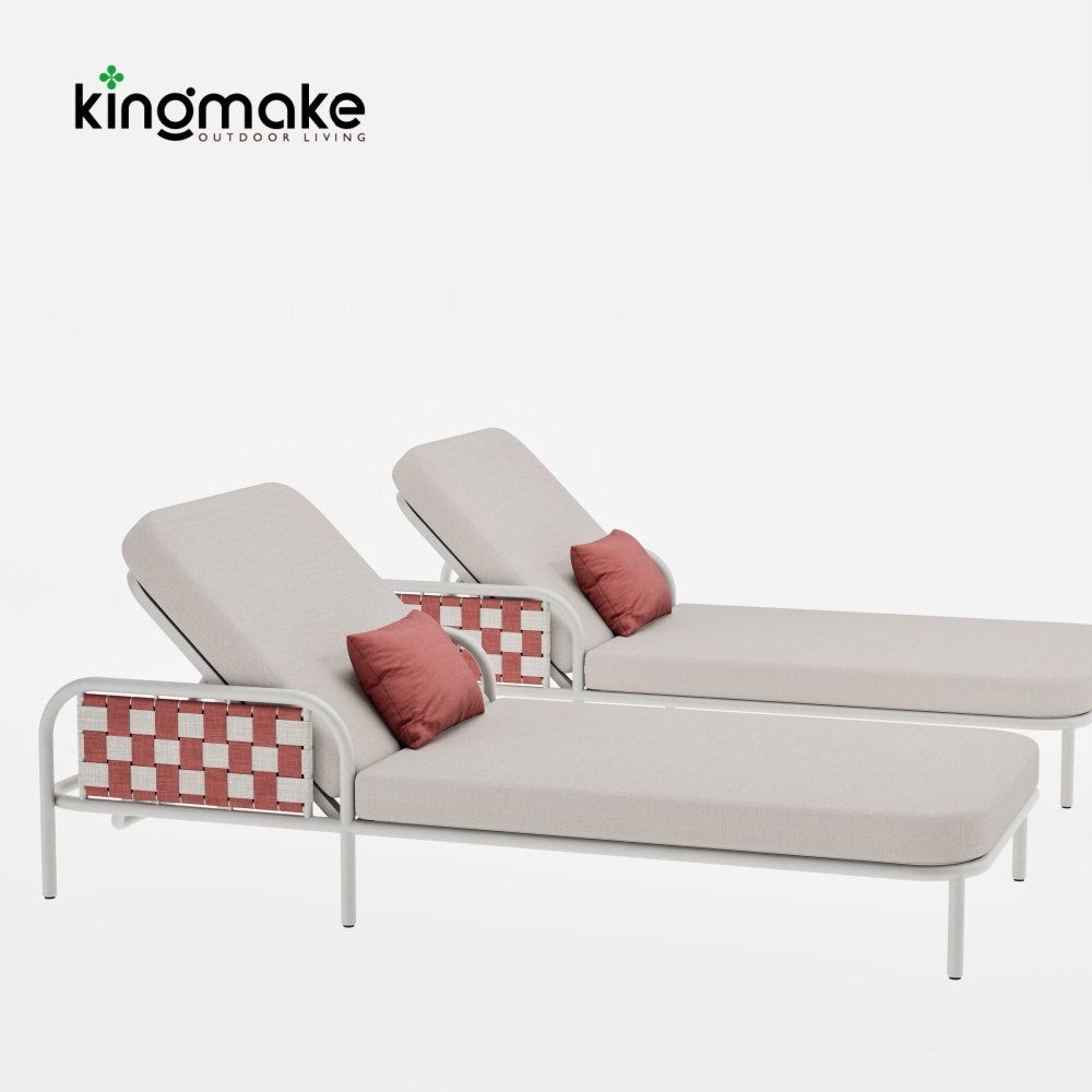 Nex Collection Aluminum Weave Sun Lounger