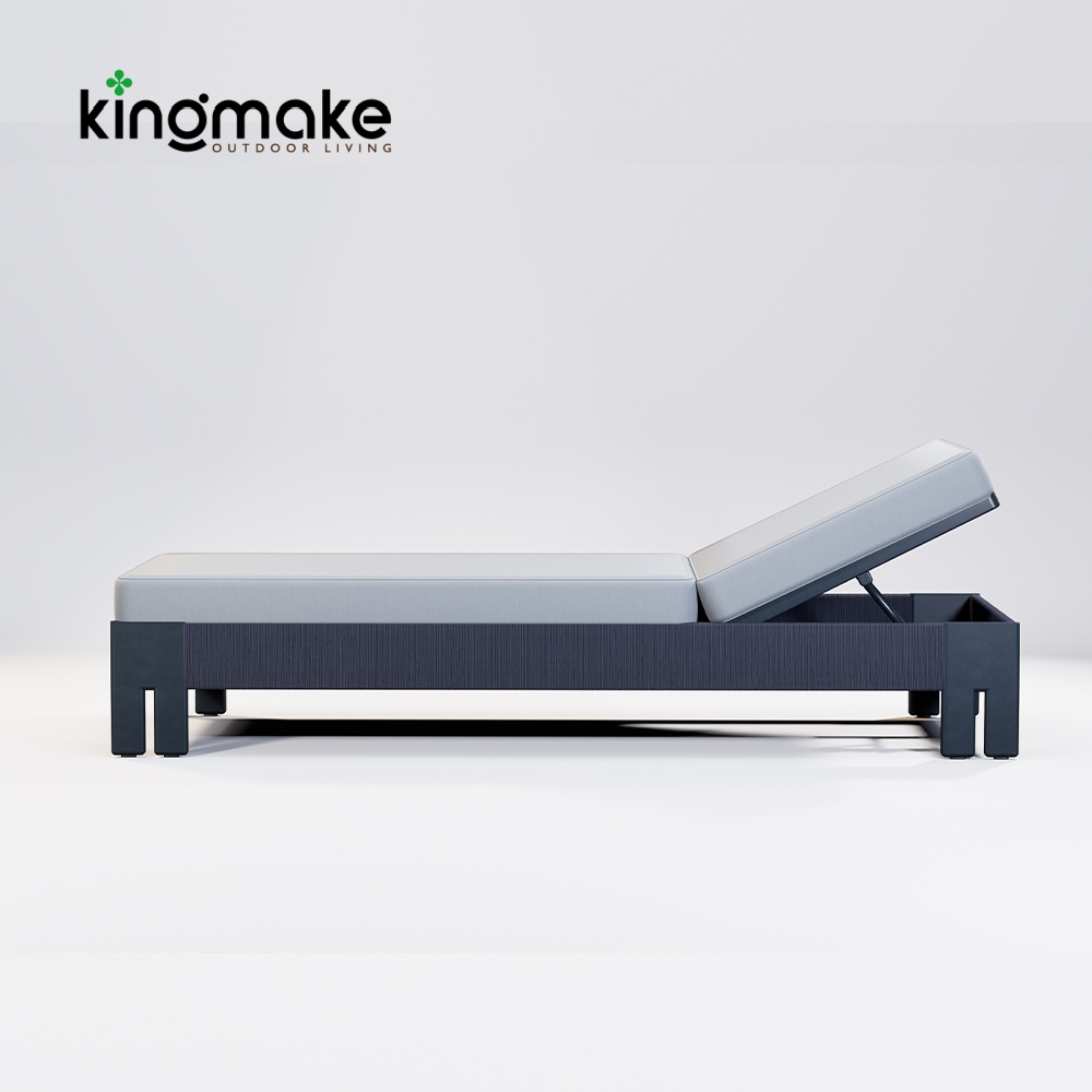 Aluminum Rope Woven Sun Lounger KMD18001