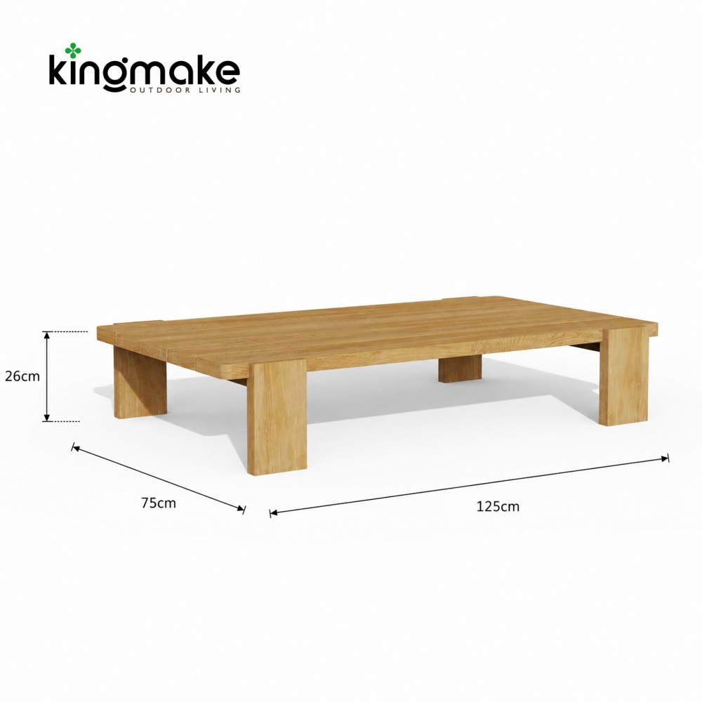 Modern Teak Wood Curved Outdoor Sofa Set – Mali Collection