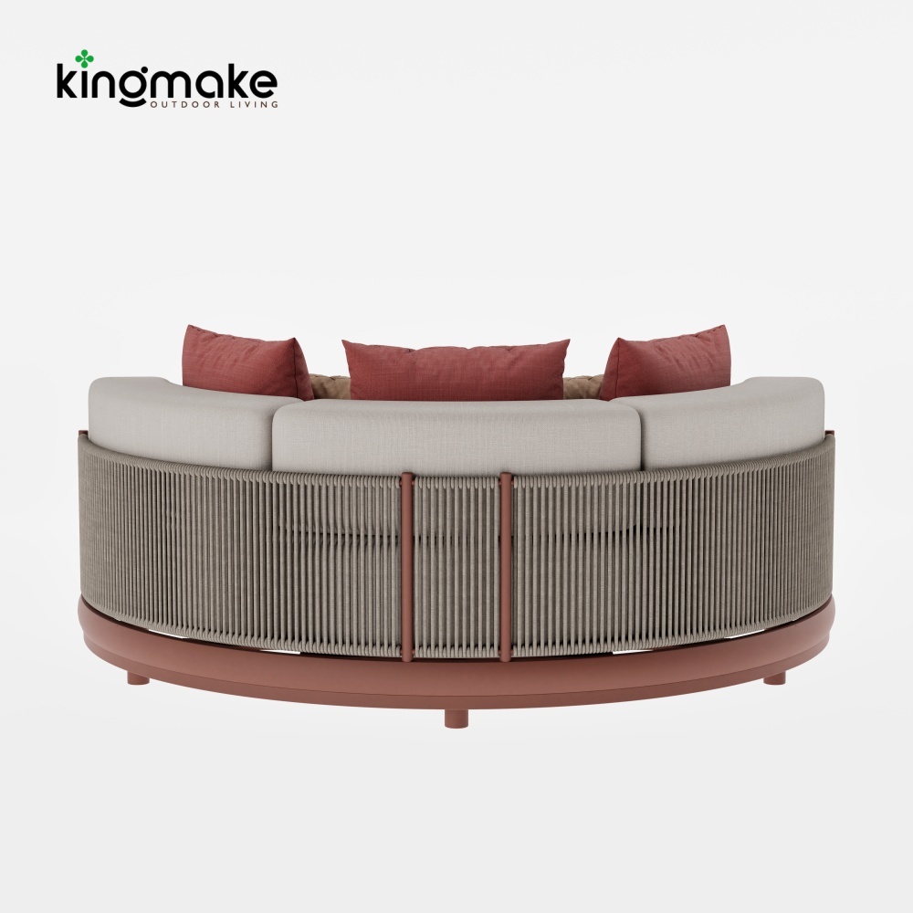 Luxury  Vita Corner Collection Round Outdoor Daybed 
