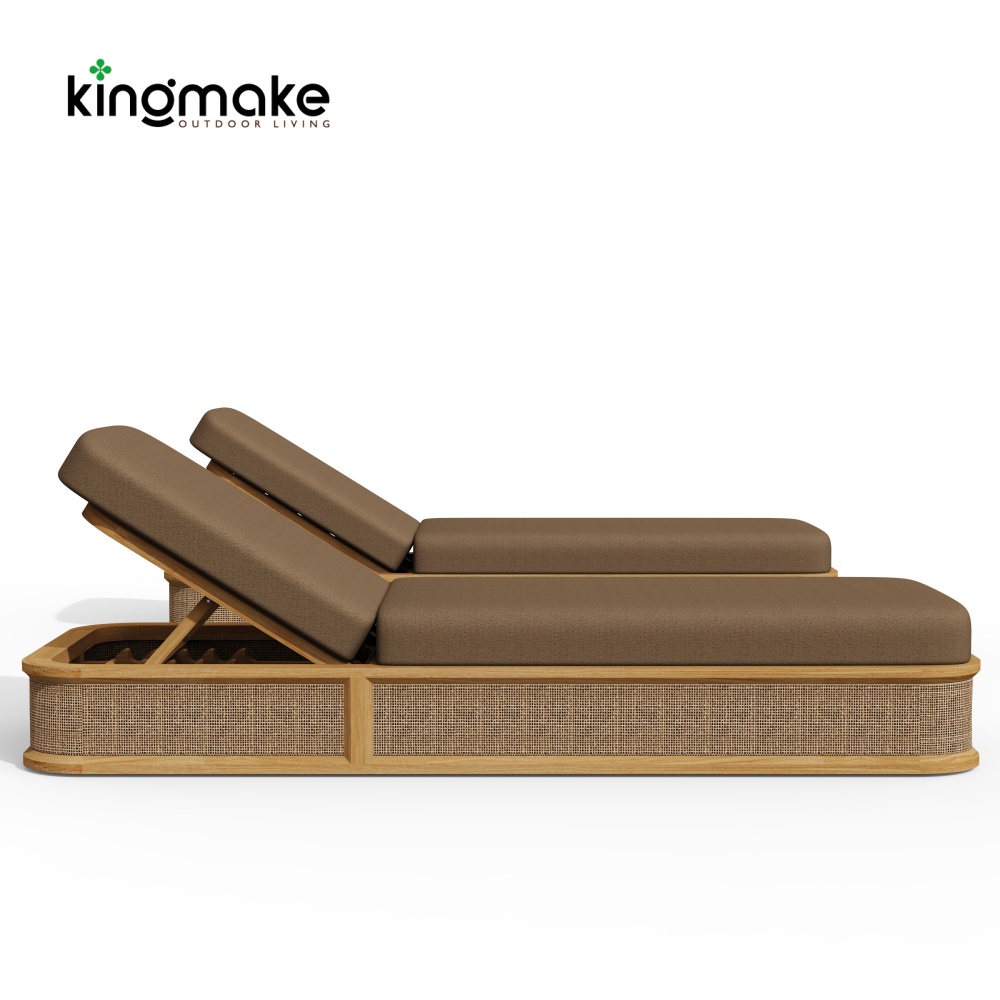high-end maui cane collection sun lounger