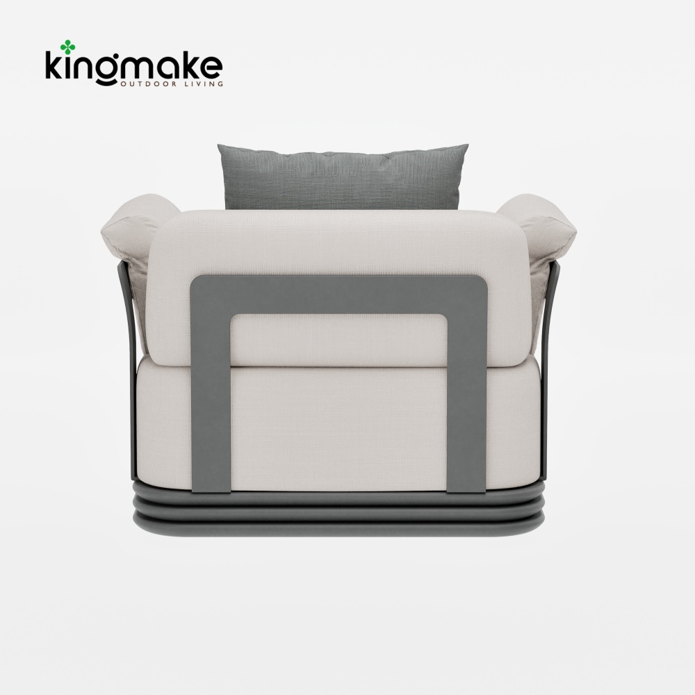 Layva Collection Modern Aluminum Single Sofa