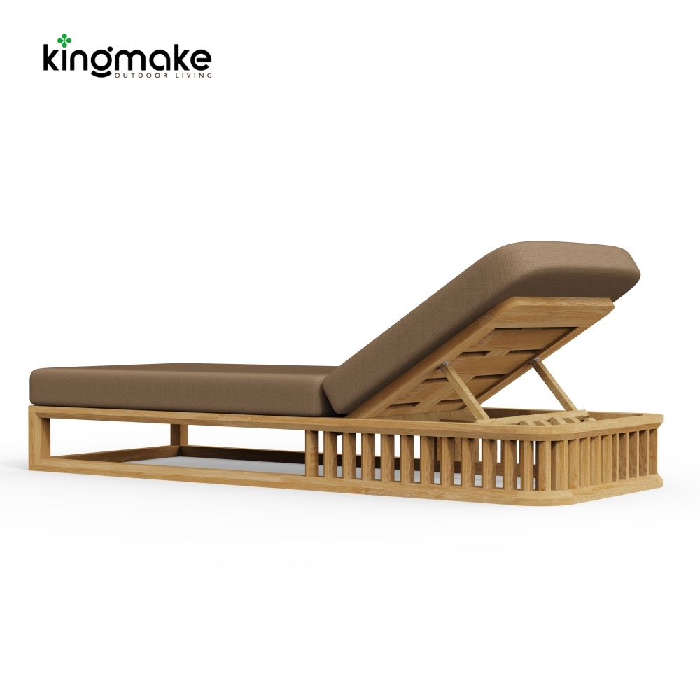 maui colletion high-end teak sun lounger