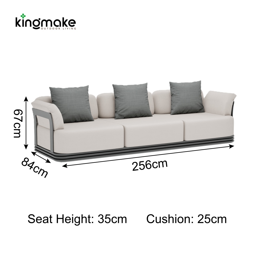 Layva Collection Outdoor Three-Seat Sofa