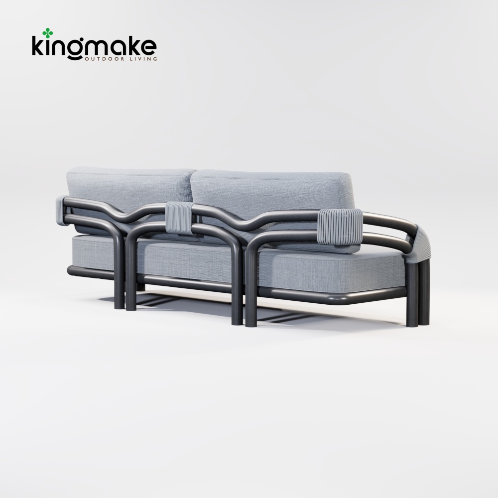 Modern Aluminum Pipeline Collection Two Seaters Sofa KM18015