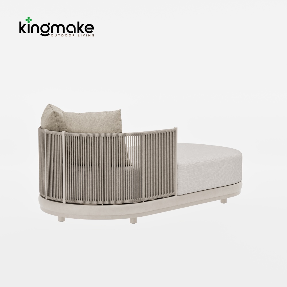 Modern Rope Weave Outdoor Sun Lounger– VitaCorner Collection