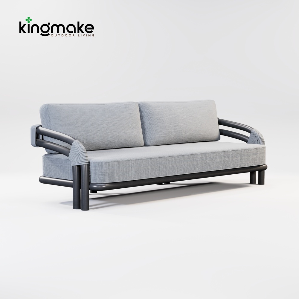 Modern Aluminum Pipeline Collection Two Seaters Sofa KM18015
