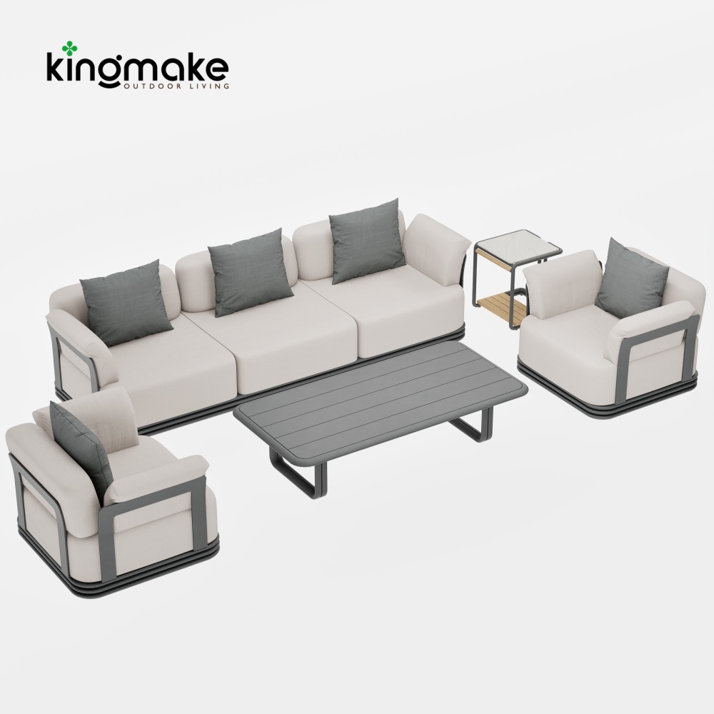 Layva Collection Modern Aluminum Sofa Set