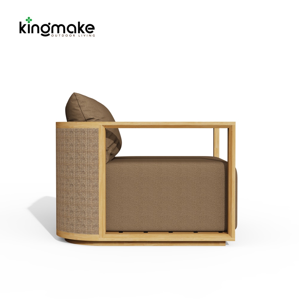 high-end maui cane collection single sofa 