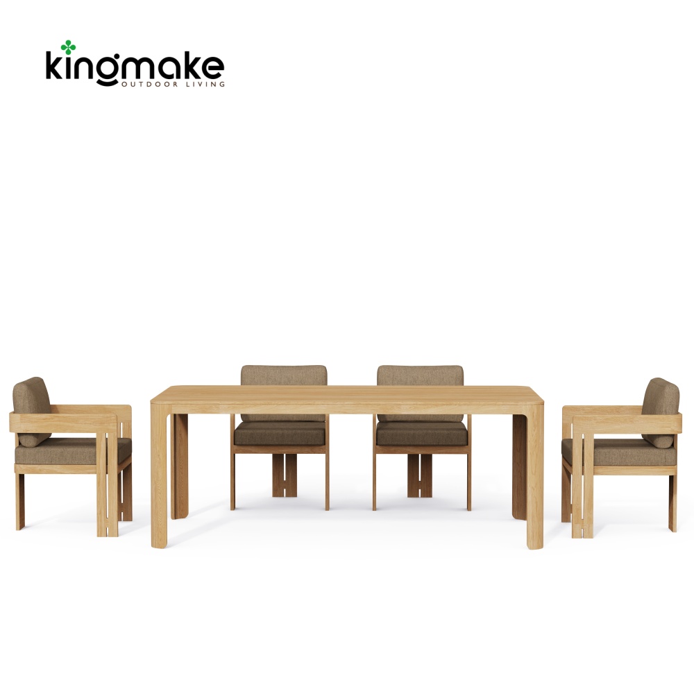 Modern Teak Neo Collection Outdoor Dining Set KMD18026-T